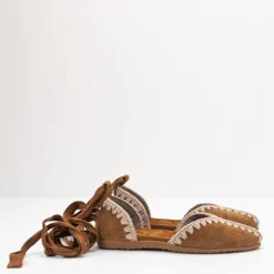 Mujer MOU Bailarinas-BAILARINA - - BALLERINA WITH LACE COGNAC