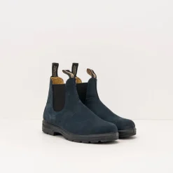Mujer BLUNDSTONE Botines-BOTA - - 1940 NAVY NUBUCK