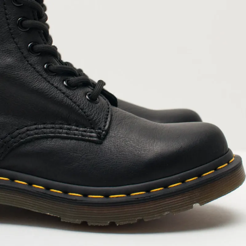 Mujer DR. MARTENS Botas-BOTA - - PASCAL 8-EYE VIRGINIA BLACK 13512006
