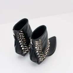 Mujer ELENA IACHI Botas-BOTA - - E3710 NATURE NERO+NK/ORO