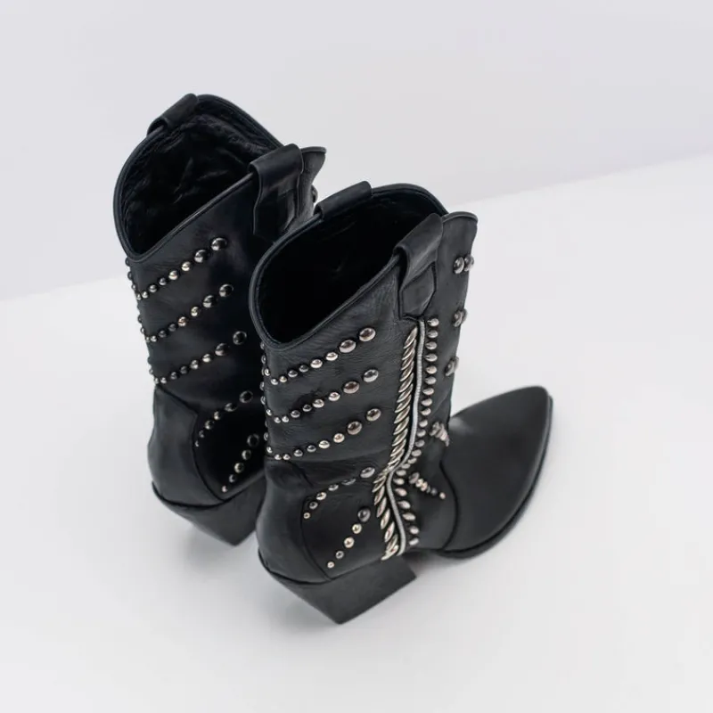 Mujer ELENA IACHI Botas-BOTA - - E3432 SAX NERO