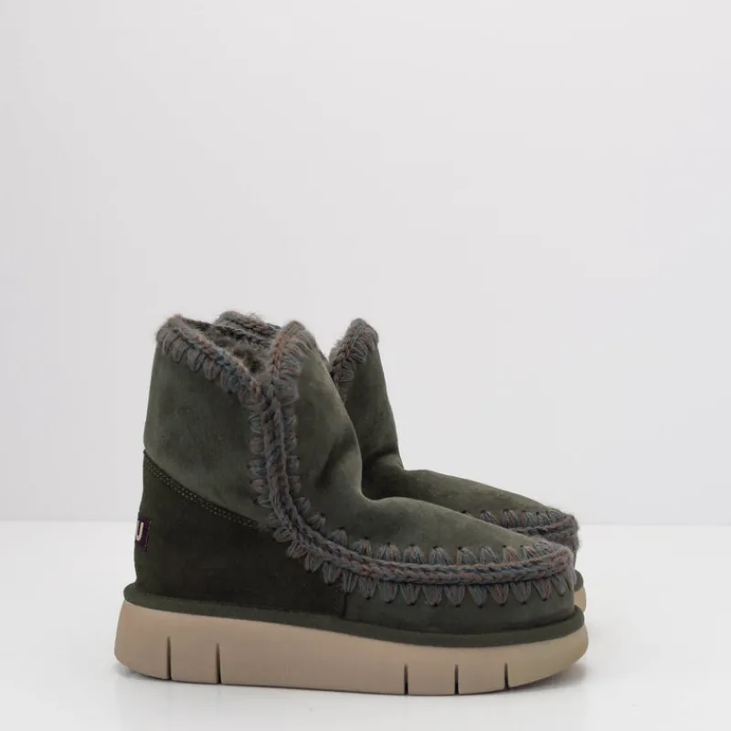 Mujer MOU Botas | Botines-BOTA - - ESKIMO 18 BOUNCE BLACK OLIVE