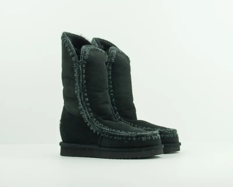 Mujer MOU Botas-BOTA - - ESKIMO INNER WEDGE TALL BLACK
