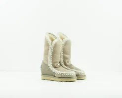 Mujer MOU Botas-BOTA - - ESKIMO INNER WEDGE TALL STONE METALLIC