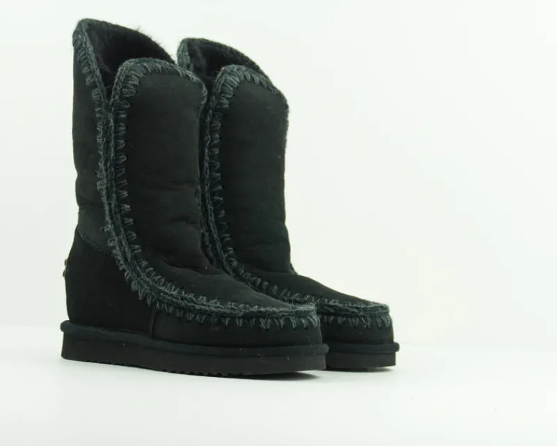 Mujer MOU Botas-BOTA - - ESKIMO INNER WEDGE TALL BLACK