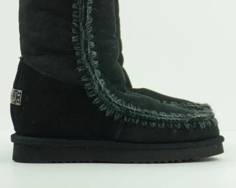 Mujer MOU Botas-BOTA - - ESKIMO INNER WEDGE TALL BLACK