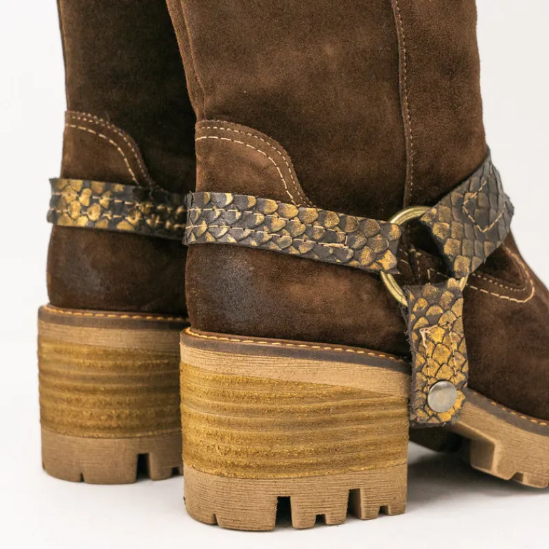 Mujer NEMONIC Botas-BOTA - - 2229 DUBLÍN INGRAS MARRÓN