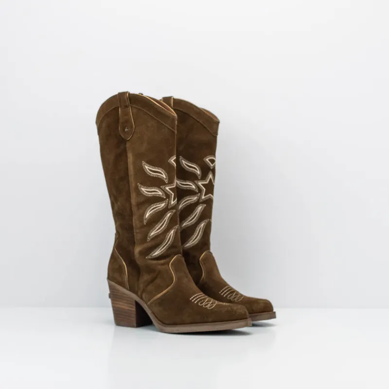 Mujer NEMONIC Botas-BOTA - - KANSAS 2356 INGRAS TABACO