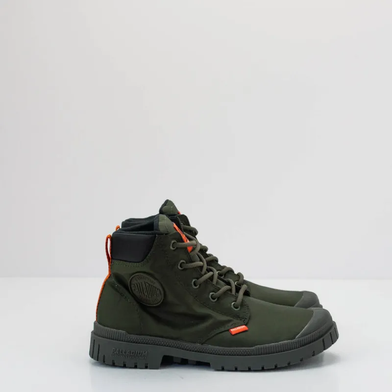 Mujer PALLADIUM Botas-BOTA - - PAMPA SP20 CUFF WP+ OLIVE NIGHT
