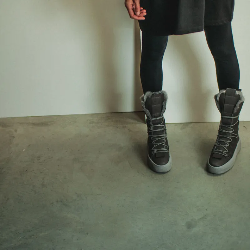 Mujer PURO-SECRET Botas-BOTA - PURO SECRET - BABY CALF MATT ANTRACITE SO GREY