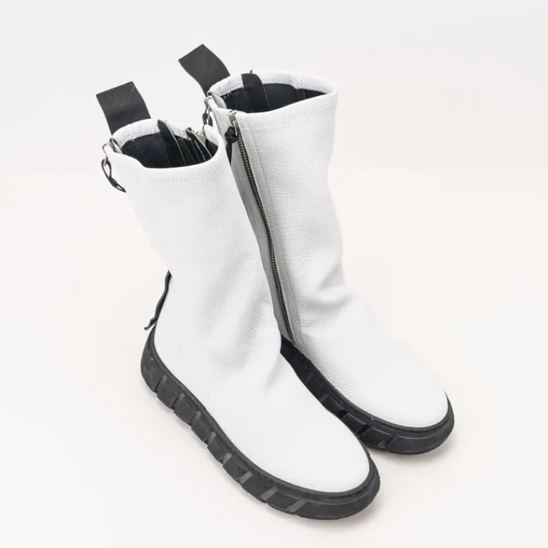 Mujer PURO-SECRET Botas-BOTA - PURO SECRET - FEEDBACK CALF STRETCH WHITE SO BLACK