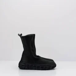 Mujer PURO-SECRET Botas-BOTA - PURO SECRET - RUBBER SPIKE CALF STRETCH LEATHER BLACK