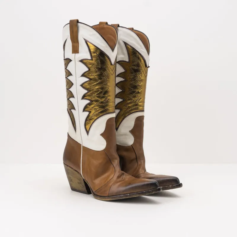 Mujer ELENA IACHI Botas-BOTAS - - E3481 SAX SUGHERO BRONZO