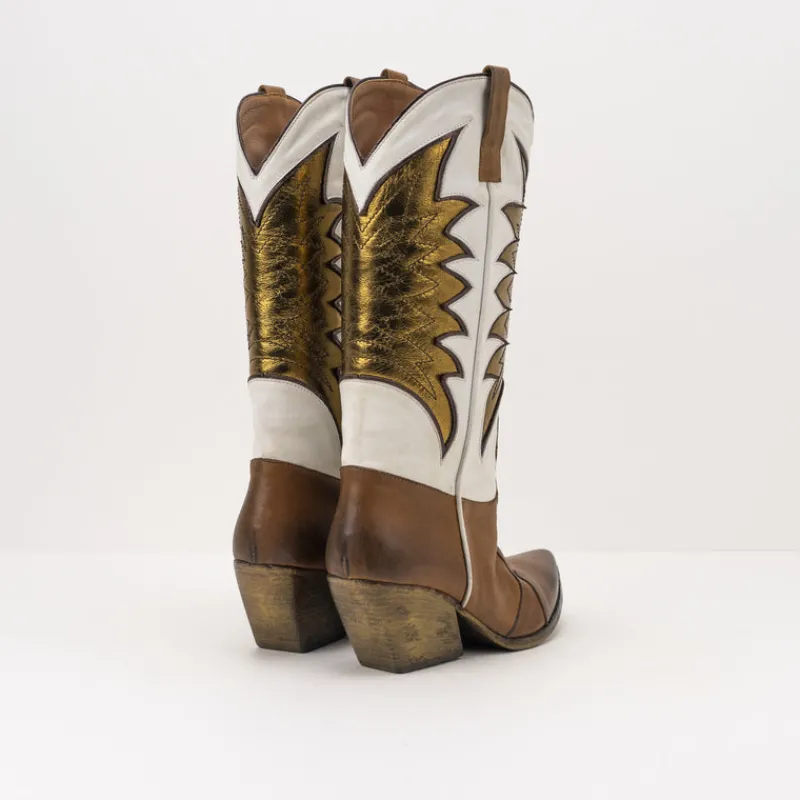 Mujer ELENA IACHI Botas-BOTAS - - E3481 SAX SUGHERO BRONZO