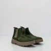 Mujer NATURAL WORLD Botines-BOTIN - - PEONIA WOOL 7182 FOREST MUJER