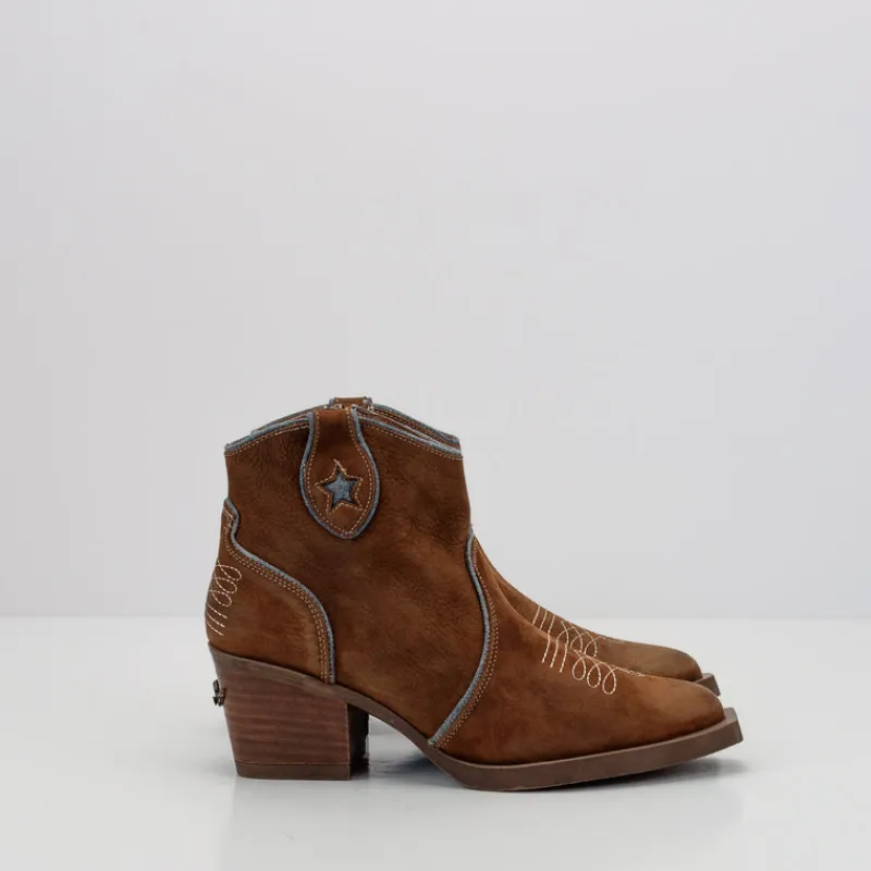 Mujer NEMONIC Botines-BOTIN - - ATLANTA 2273 GRAS TABACO