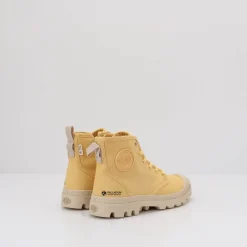 Mujer PALLADIUM Botines-BOTIN - - PAMPA HI ZIP ORGANIC YELLOW CREME