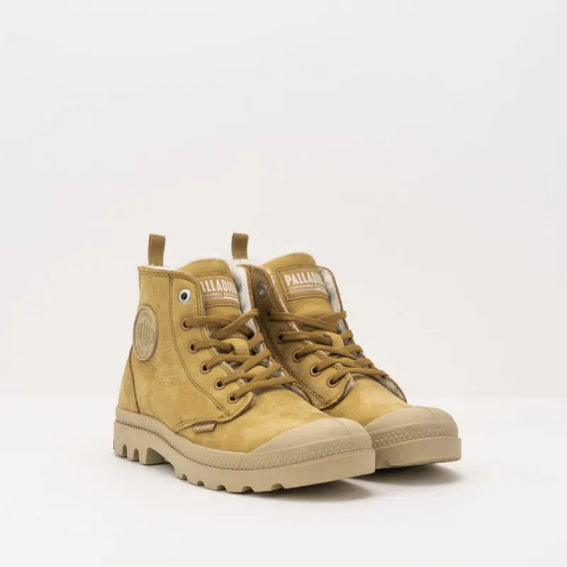 Mujer PALLADIUM Botines-BOTÍN - - PAMPA HI ZIP WL DEAR BROWN 95982