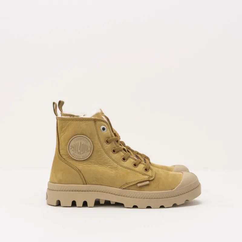 Mujer PALLADIUM Botines-BOTÍN - - PAMPA HI ZIP WL DEAR BROWN 95982