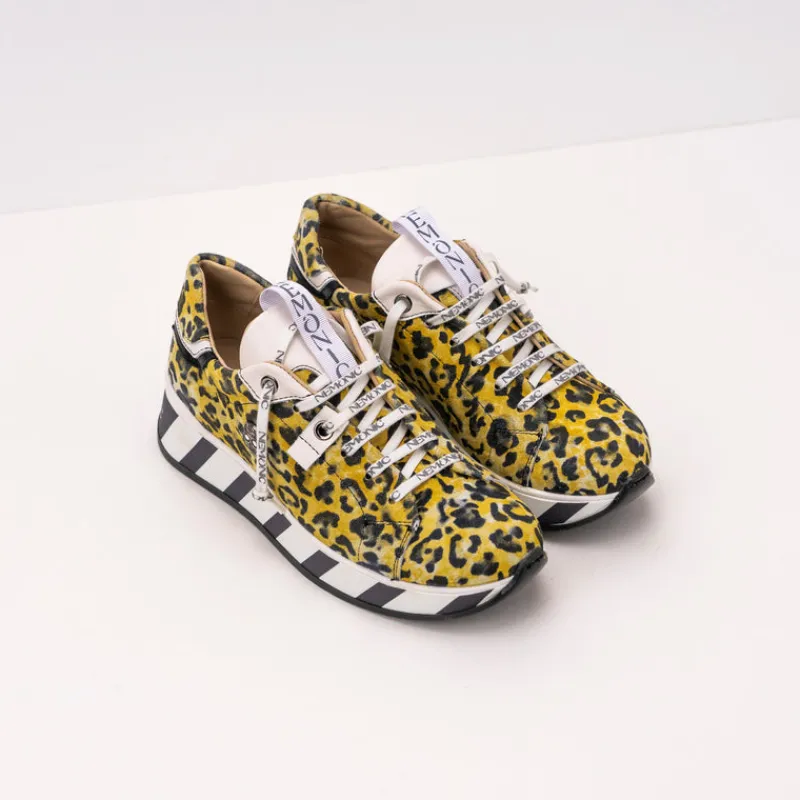 Mujer NEMONIC Zapatillas Deportivas-DEPORTIVO - - 2219 BROOKLYN LEOPARDO