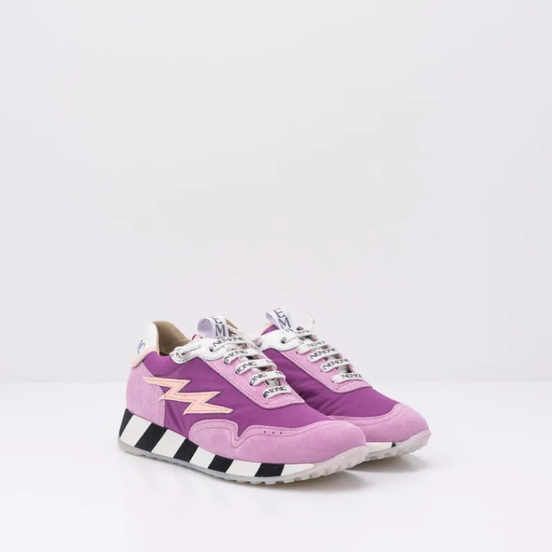Mujer NEMONIC Zapatillas Deportivas-DEPORTIVO - - QUEENS 2304 COMBI 3 LILA SALMON