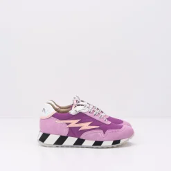 Mujer NEMONIC Zapatillas Deportivas-DEPORTIVO - - QUEENS 2304 COMBI 3 LILA SALMON