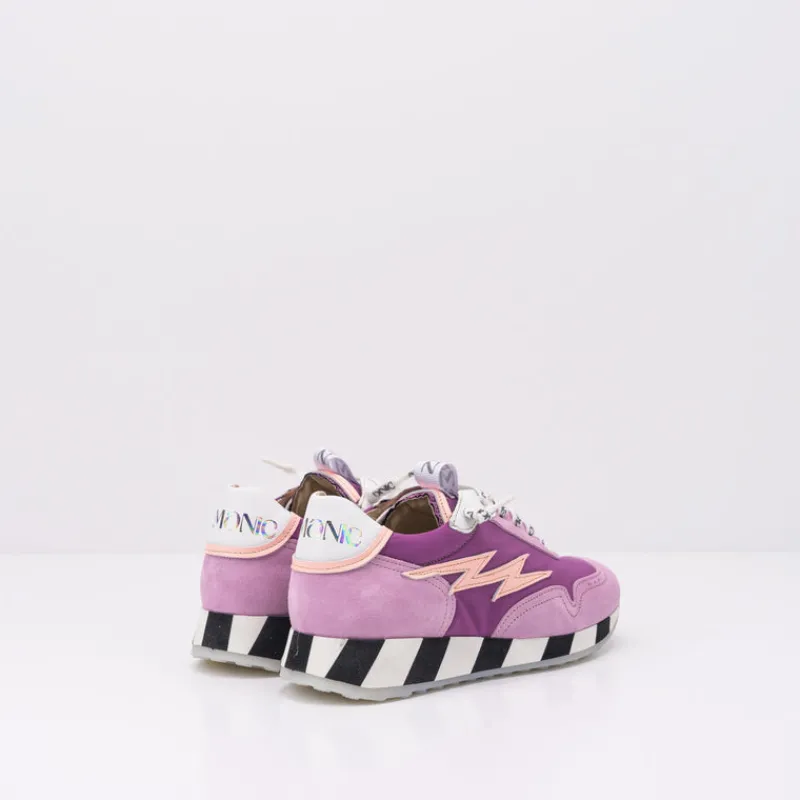 Mujer NEMONIC Zapatillas Deportivas-DEPORTIVO - - QUEENS 2304 COMBI 3 LILA SALMON