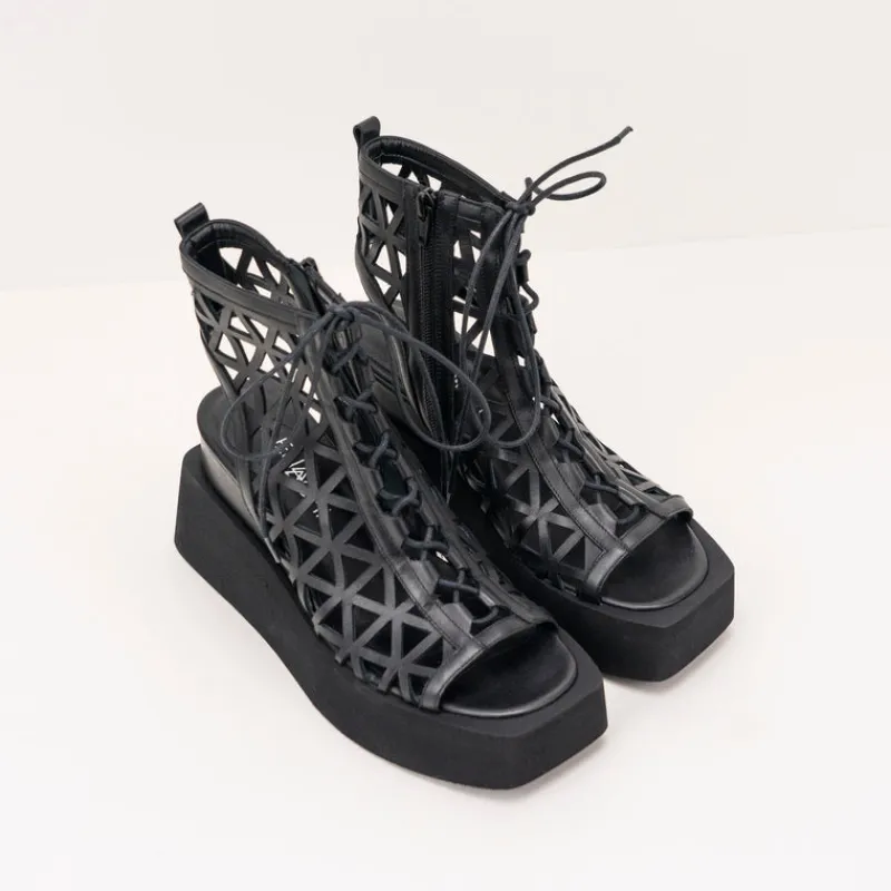 Mujer ELENA IACHI Sandalias-SANDALIA - - E3340 TALCO NERO