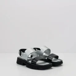 Mujer HOMERS Sandalias-SANDALIA - - 21419 SIERRA BLACK PLATA