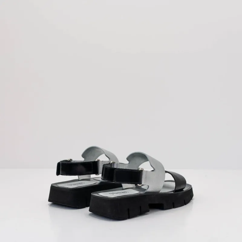 Mujer HOMERS Sandalias-SANDALIA - - 21419 SIERRA BLACK PLATA
