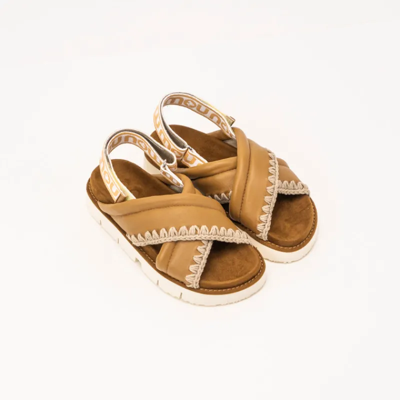 Mujer MOU Sandalias-SANDALIA - - BIO CRISS CROSS COGNAC 461004C