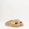 Mujer MOU Sandalias-SANDALIA - - CRISS-CROSS ROPE SANDAL RAFFIA NATURAL