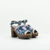 Mujer MOU Sandalias-SANDALIA - - HIGH WOOD SANDAL DENIM