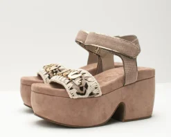 Mujer MOU Sandalias-SANDALIA - - MIDFORM SANDAL BELT & MET LOGO