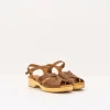 Mujer NAGUISA Sandalias-SANDALIA - - CALIZA MARRON