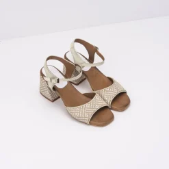 Mujer NEMONIC Sandalias-SANDALIA - - EMMA 2119 ESPIGA ARENA