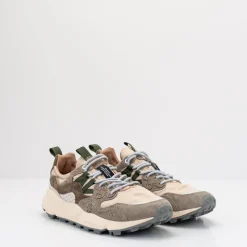Hombre FLOWER MOUNTAIN Zapatillas Deportivas-ZAPATILLA - - YAMANO 3 UNI SUEDE NYLON OFF WHITE