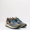 Hombre FLOWER MOUNTAIN Zapatillas Deportivas-ZAPATILLA - - YAMANO 3 MAN SUEDE NYLON MILITARE CREY LIGHT BROWN