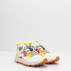 Mujer FLOWER MOUNTAIN Zapatillas Deportivas-ZAPATILLA - - YAMANO 3 WOMAN LAISO ECO SUEDE ECO NYLON WHITE MULTI