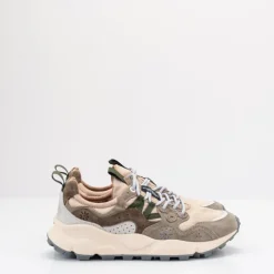 Hombre FLOWER MOUNTAIN Zapatillas Deportivas-ZAPATILLA - - YAMANO 3 UNI SUEDE NYLON OFF WHITE