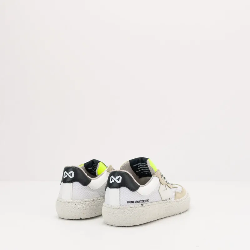 Mujer ID EIGHT Zapatillas Deportivas-ZAPATILLA - - URIDURI WHITE CRINKLE