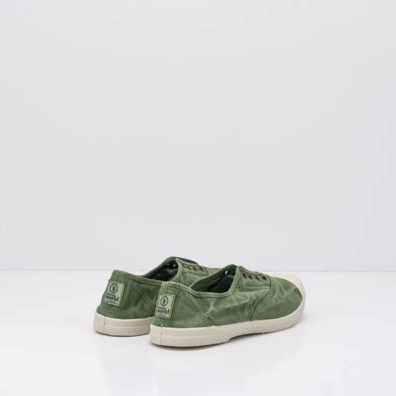 Mujer NATURAL WORLD Zapatillas Deportivas-ZAPATILLA - - OLD CONDOR 102E OLIVA