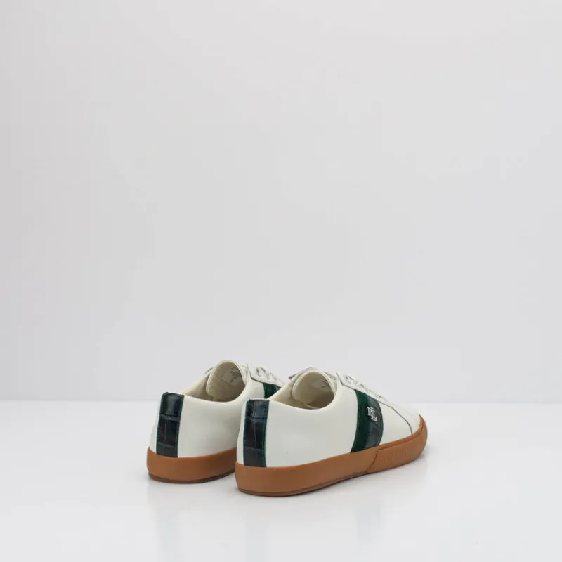 Mujer RALPH LAUREN Zapatillas Deportivas-ZAPATILLA - POLO - JANSON II SNEAKERS LOW TOP LACE SNOW WHITE DARK PINE