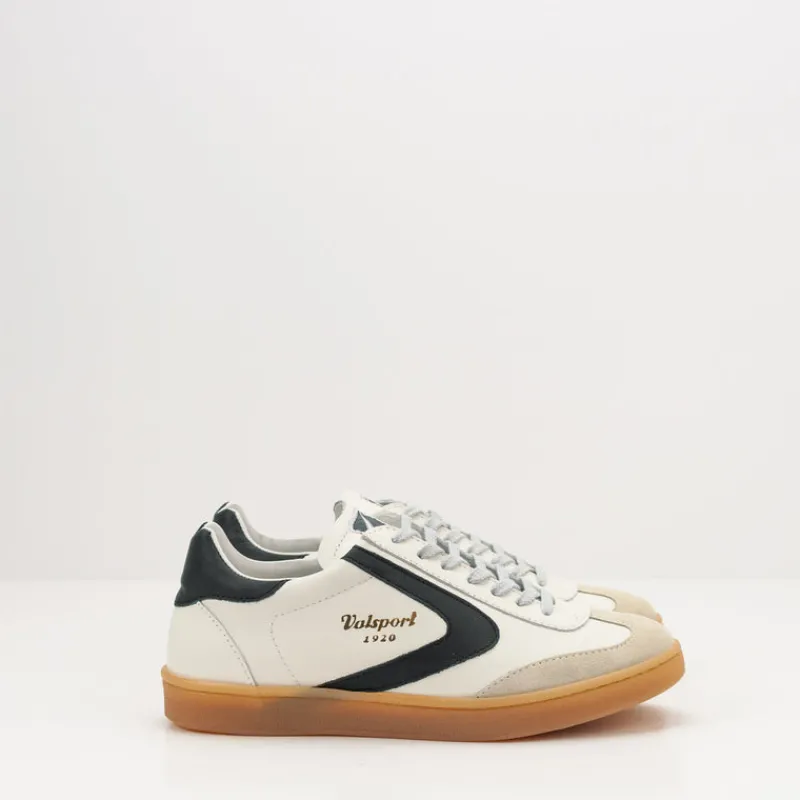 Hombre VALSPORT Zapatillas Deportivas-ZAPATILLA - - OLIMPIA LEATHER SUEDE BIANCO NERO