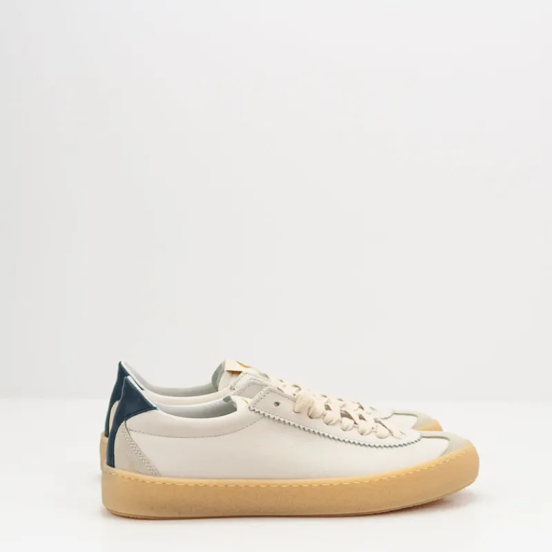 Hombre VALSPORT Zapatillas Deportivas-ZAPATILLA - - VALLE LEATHER SUEDE BIANCO BLU