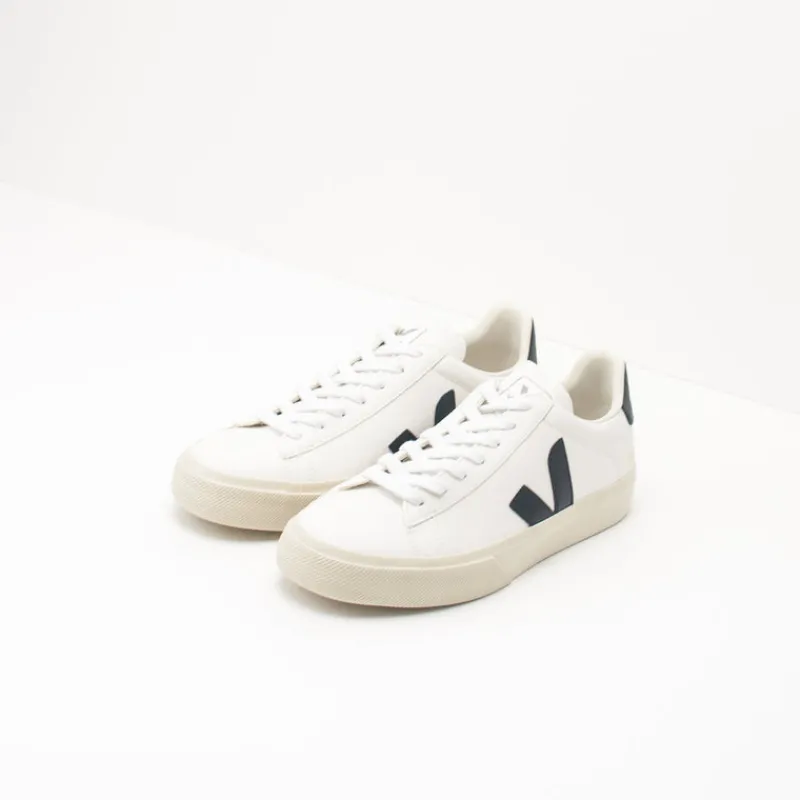 Mujer VEJA Zapatillas Deportivas-ZAPATILLA - - CAMPO CHROMEFREE LEATHER EXTRA WHITE BLACK CP051537