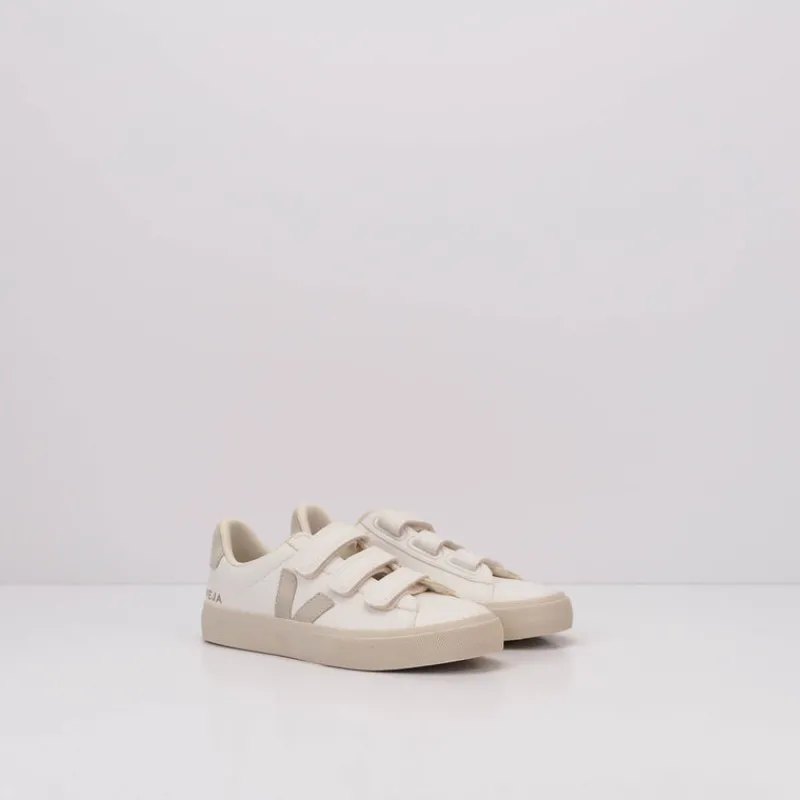 Mujer VEJA Zapatillas Deportivas-ZAPATILLA - - RECIFE CHROMEFREE LEATHER WHITE NATURAL RC052919