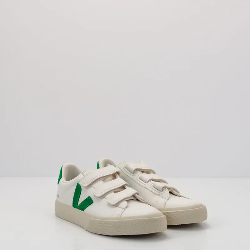 Mujer VEJA Zapatillas Deportivas-ZAPATILLA - - RECIFE LEATHER WHITE EMERAUDE RC0503697A