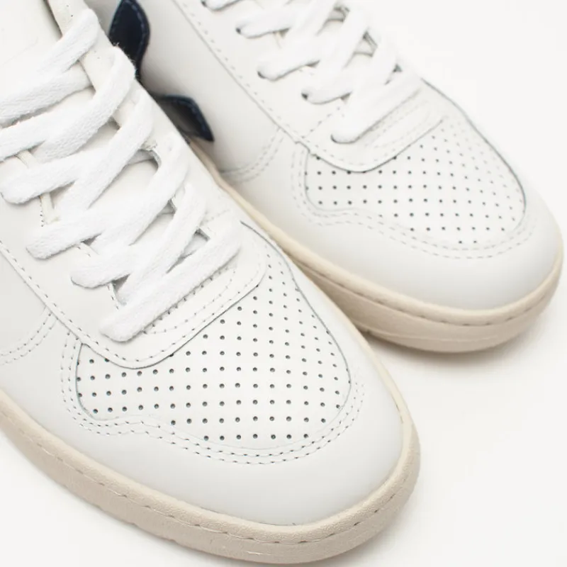 Mujer VEJA Zapatillas Deportivas-ZAPATILLA - - V-10 LEATHER EXTRA WHITE NAUTICO PEKIN VX021267
