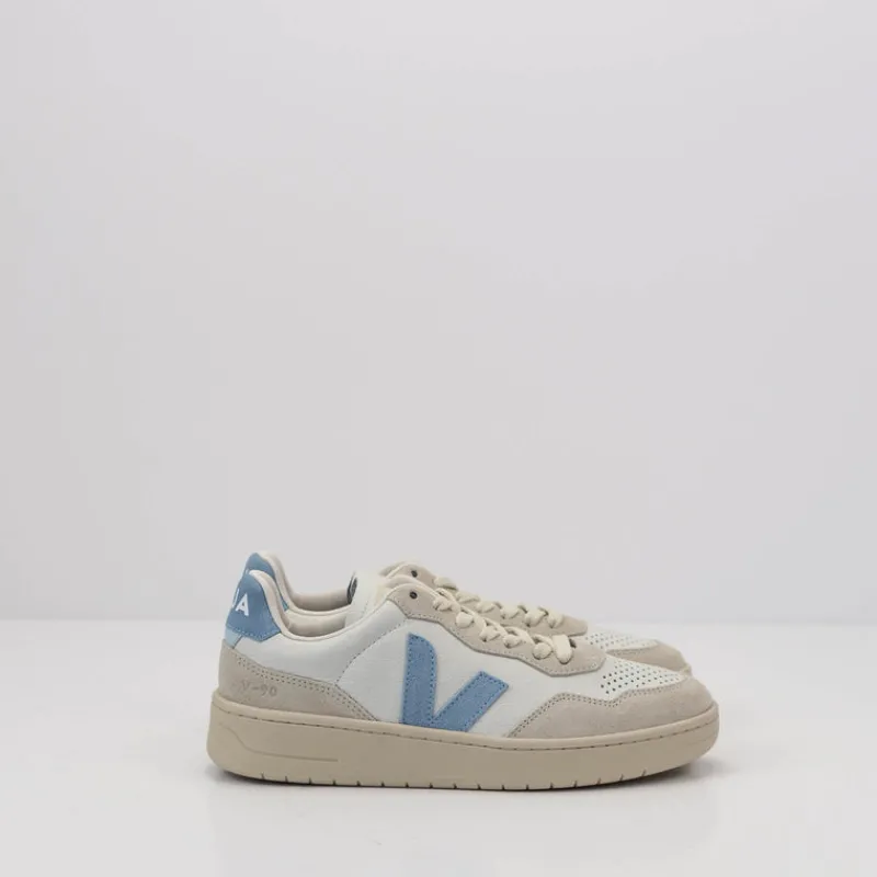 Mujer VEJA Zapatillas Deportivas-ZAPATILLA - - V-90 LEATHER WHITE STEEL VD2003387A